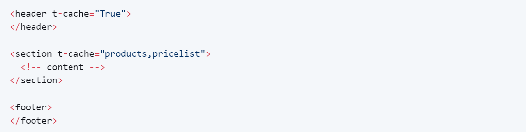 มีการทำ Fragment Caching ในส่วนของหน้า Web มีการทำ Fragment Caching ในส่วนของหน้า Web สามารถกำหนด cache เป็นส่วนๆของ qweb ได้
